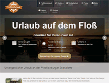 Tablet Screenshot of flossbooturlaub.de